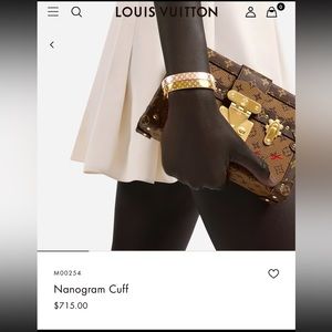 Nanogram rose gold Louis Vuitton cuff worn twice